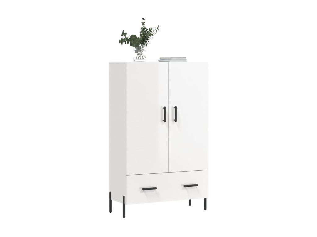 Buffet haut blanc brillant 69,5x31x115 cm Zensova ingénierie QTDJ52635