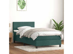 Zensova à Zensova de lit et matelas vert foncé 80x220 cm velours BEWN37557