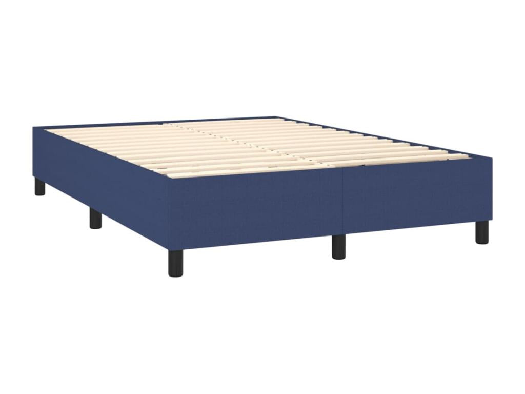 Lit à Zensova tapissier avec matelas Bleu 140x190 cm Zensova TZKD88213