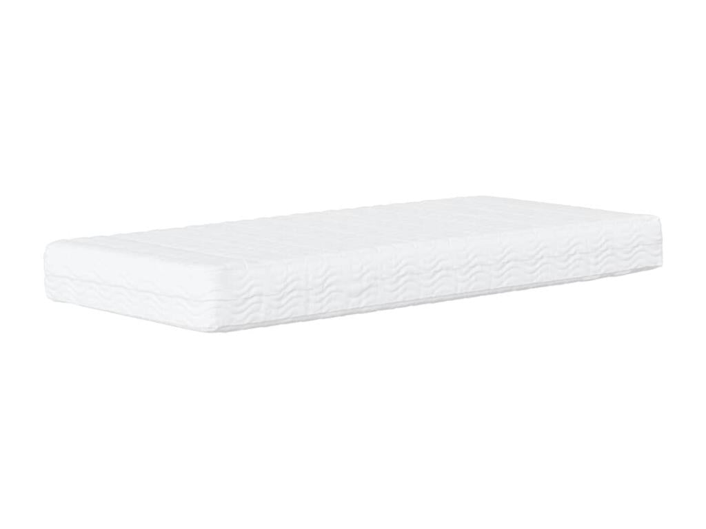 Lit de jour avec matelas gris foncé 100x200 cm tissu WFAV48995