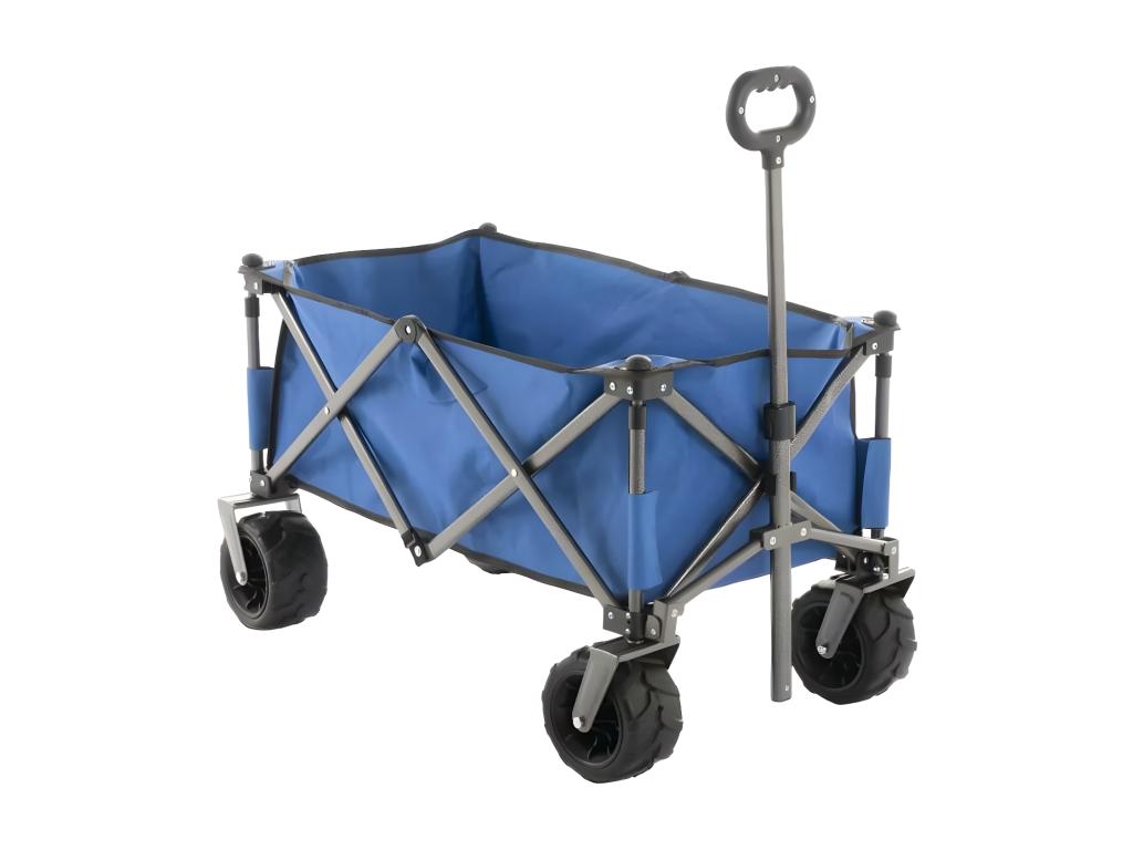 Chariot pliant à 4 roues capacité 100kg plage et jardin CARTO NEPO15215