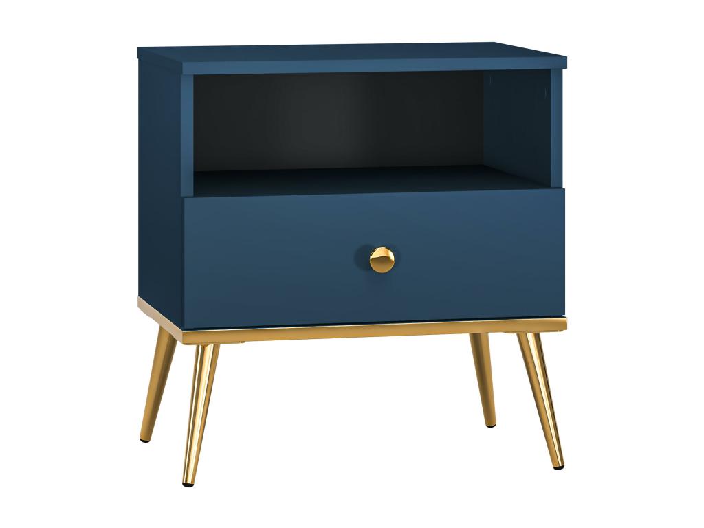 Table De Chevet Dormeva NS50 1D 50x34x53 Bleu OUPC71065