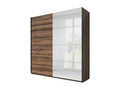 Armoire design 2 portes 220cm couleur chêne foncé- Collection Dormeva AYUC06898