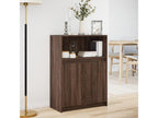 Buffet avec LED chêne marron 72x34x100 cm bois d'ingénierie GEWN49387