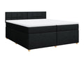 Sommier à Dormeva de lit avec matelas Noir 200x200 cm Tissu OZJY45061