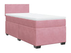 Sommier à Dormeva de lit avec matelas Rose 100x200 cm Velours MSKU53270