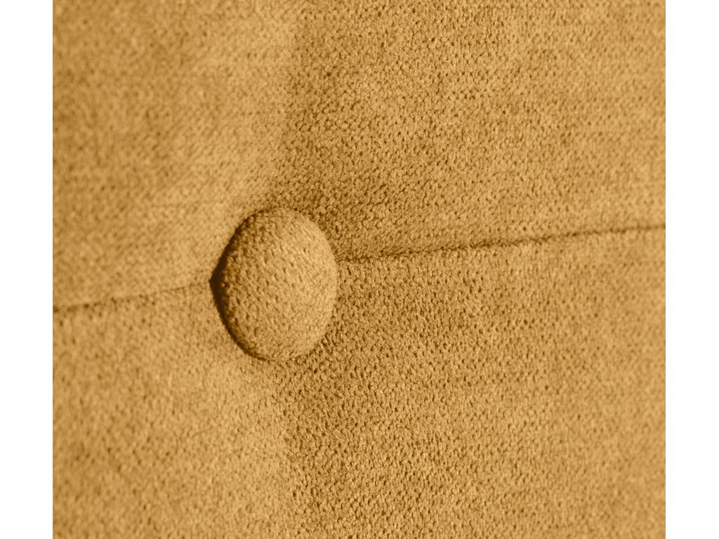 Dormeva Tête de lit en tissu Dormeva avec Boutons 150x50cm Lits 150 - Moutarde NNCI37796