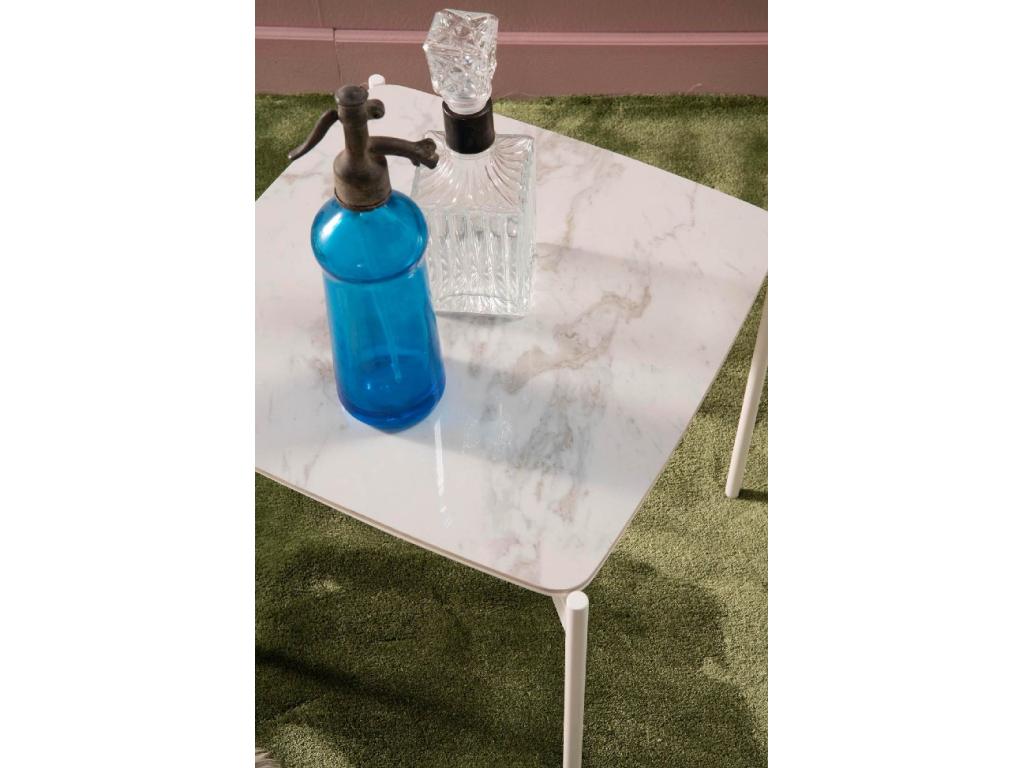 Table Basse Moderne - Dormeva - Blanc Gris CDGW06387