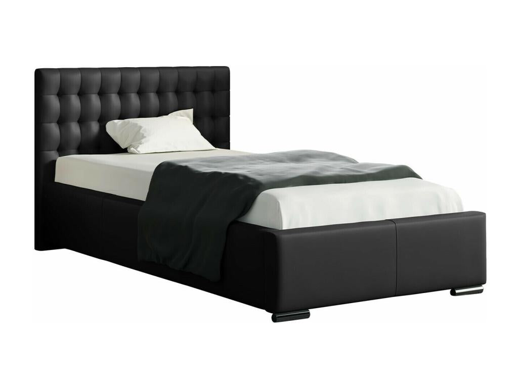 Lit Dormeva 104 Unique Noir 90x200 Faux cuir Sommier à Dormeva 107x222x92cm QDCZ99669