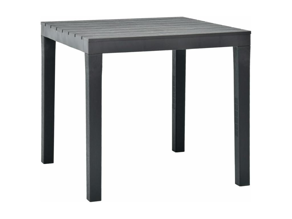 Table de jardin avec 2 bancs Plastique Anthracite ECAT38977