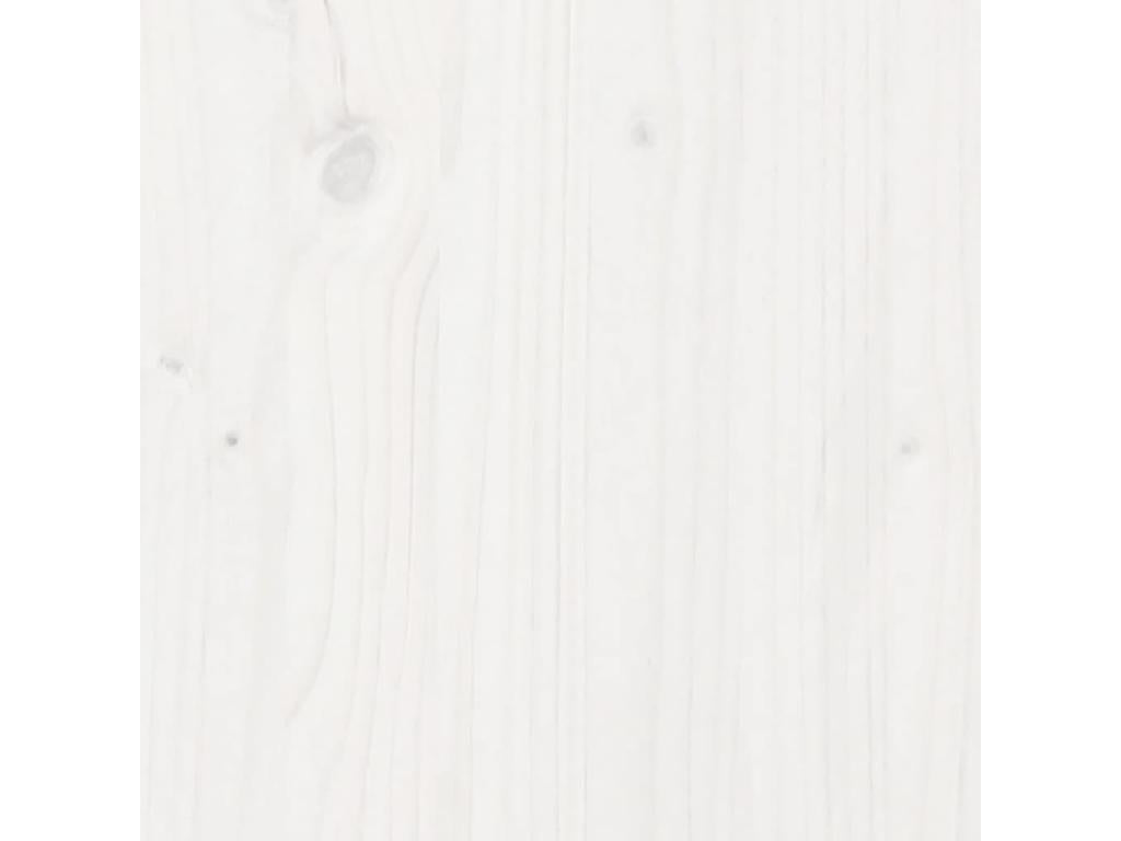 Cadre de lit sans matelas blanc 160x200 cm bois de pin massif SZVY36973