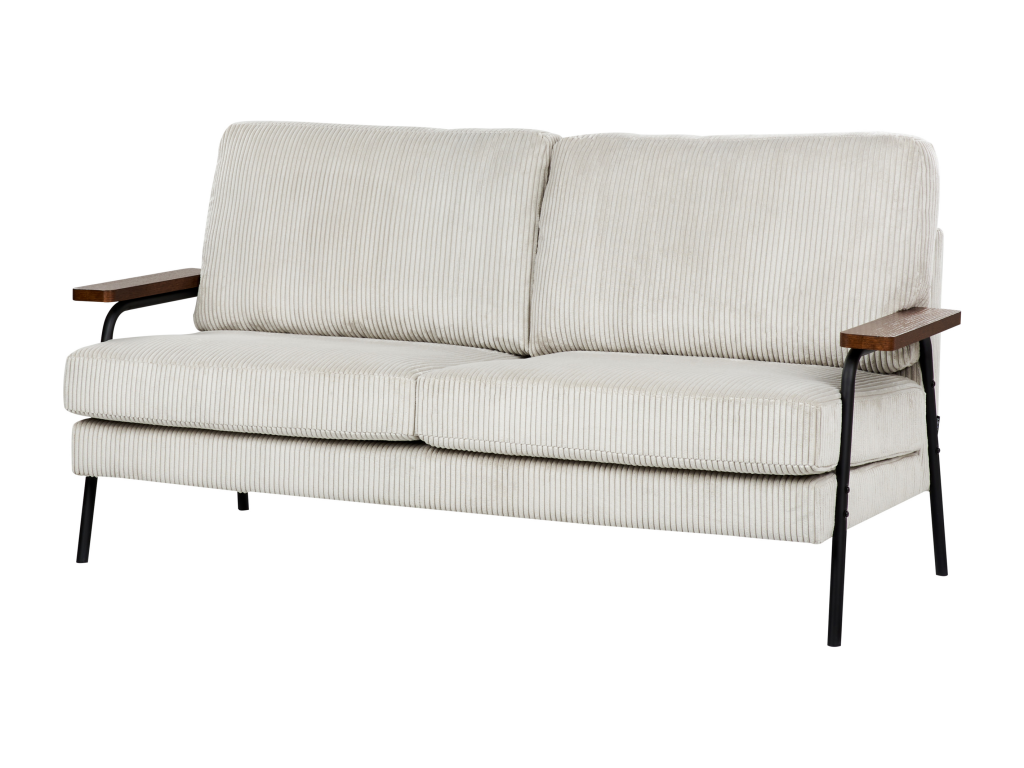 Canapé Dormeva Velours tricoté Gris clair 3 places YWKK51715