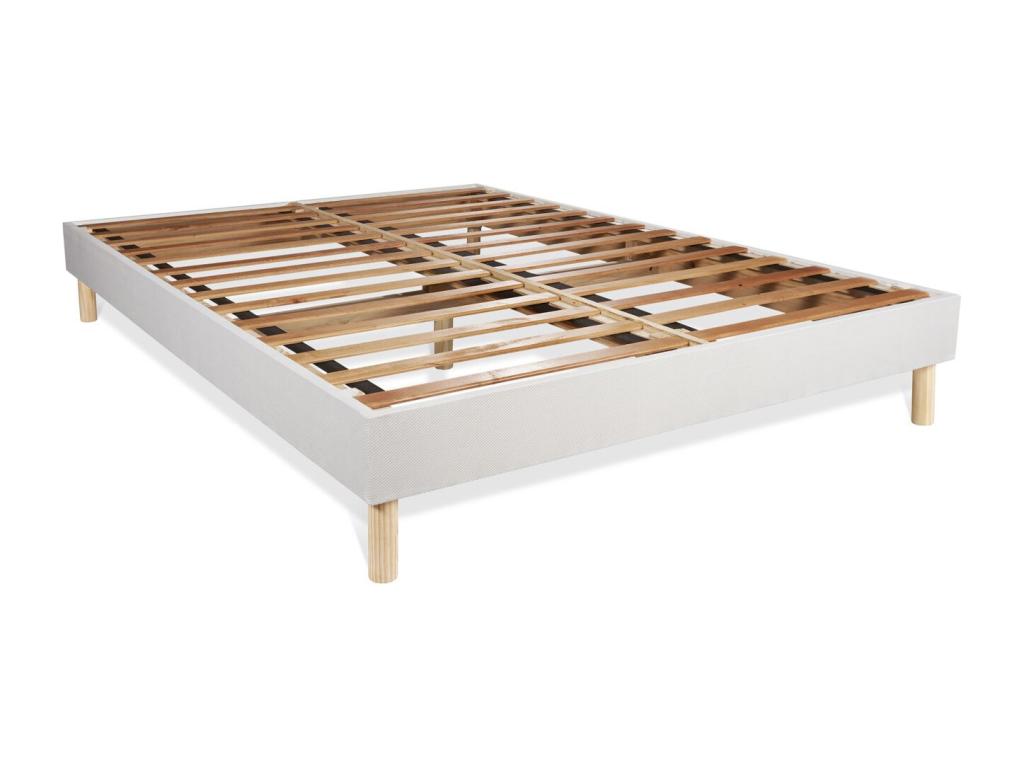 Ensemble Dormeva CONFORT Matelas Ressorts ensachés mémoire de forme 140x190cm Maxi épaisseur sommier Dormeva blanc LMZU43676