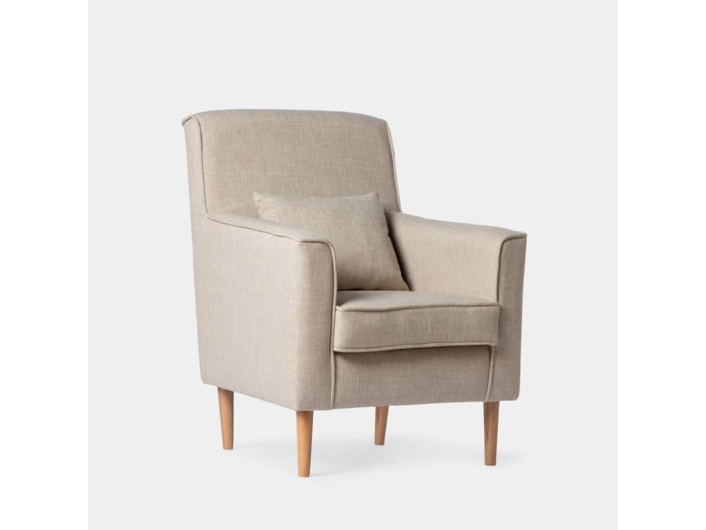 Fauteuil de lecture en tissu beige 75x99 cm-Dormeva ZJFX05764