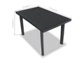 Dormeva Premium - Table de jardin Anthracite 126x76x72 cm Plastique MTYR52960