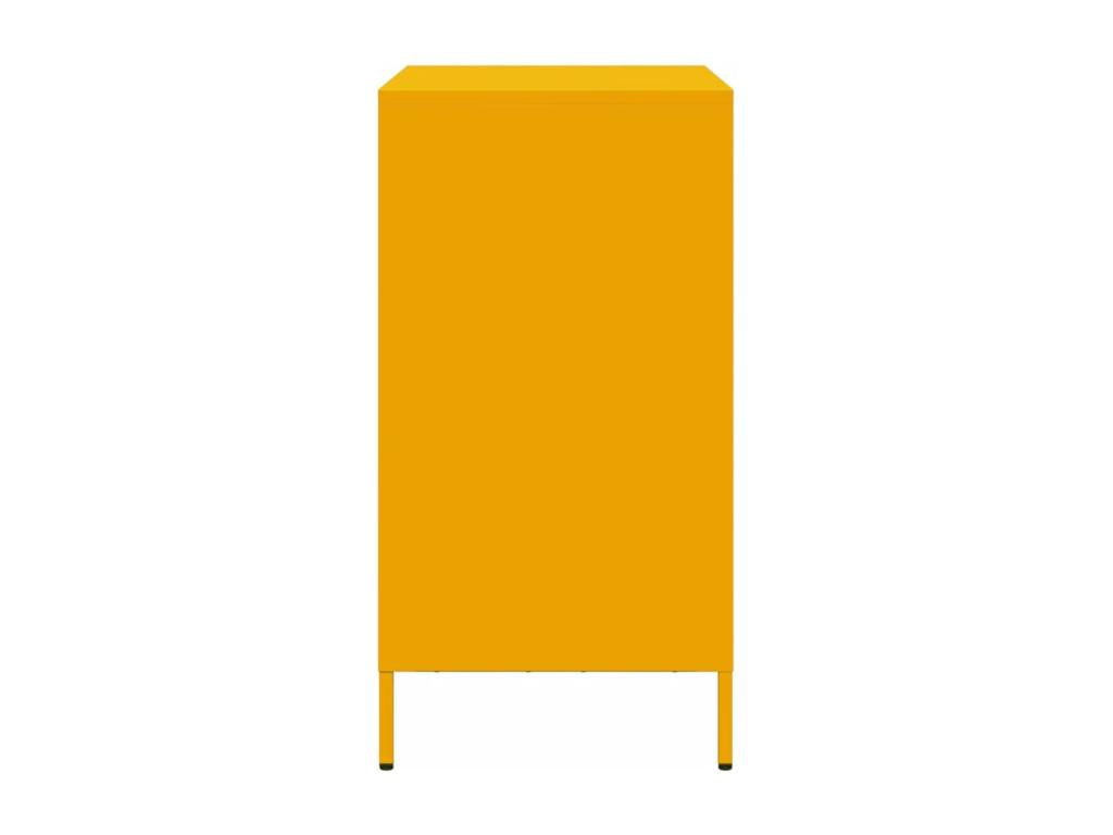 Buffet jaune moutarde 68x39x73.5 cm acier laminé à froid RMDE72135