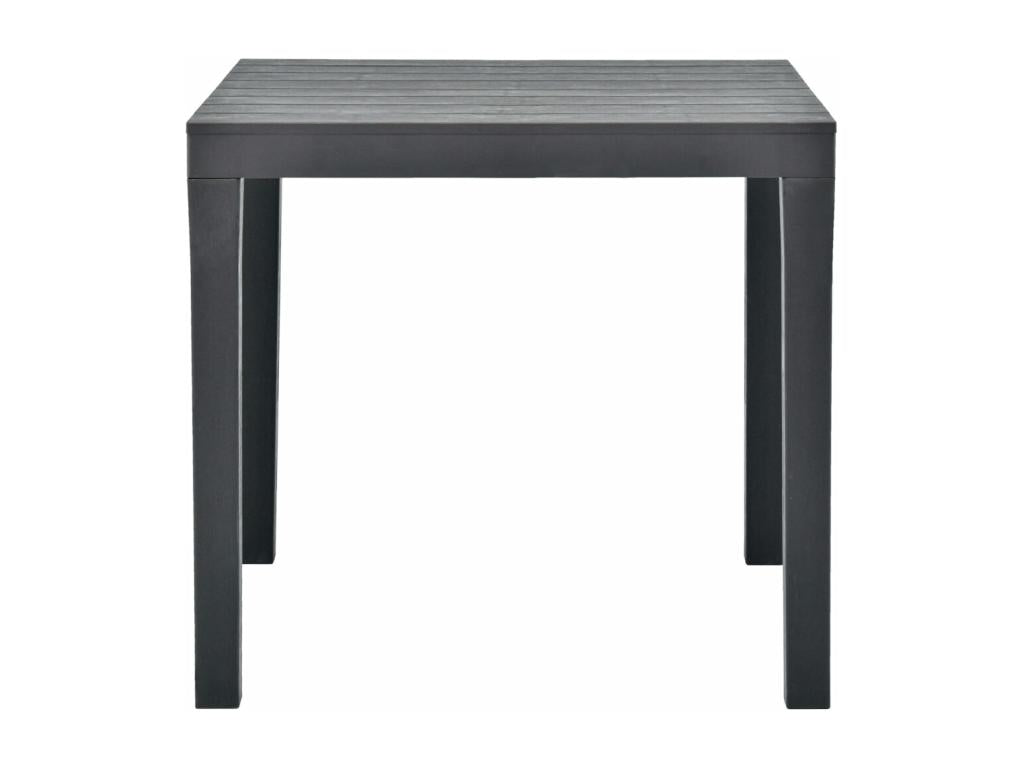 Table de jardin avec 2 bancs Plastique Anthracite ECAT38977