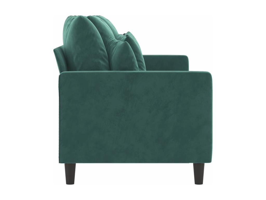 Canapé à 3 places Vert foncé 180 cm Velours CMLA52015