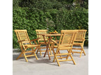 Chaises de jardin pliantes 4 pièces 56x63x90 cm bois massif teck SQYM75258