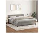 Sommier à Dormeva de lit et matelas Gris clair 180x200 Velours AYWZ71587