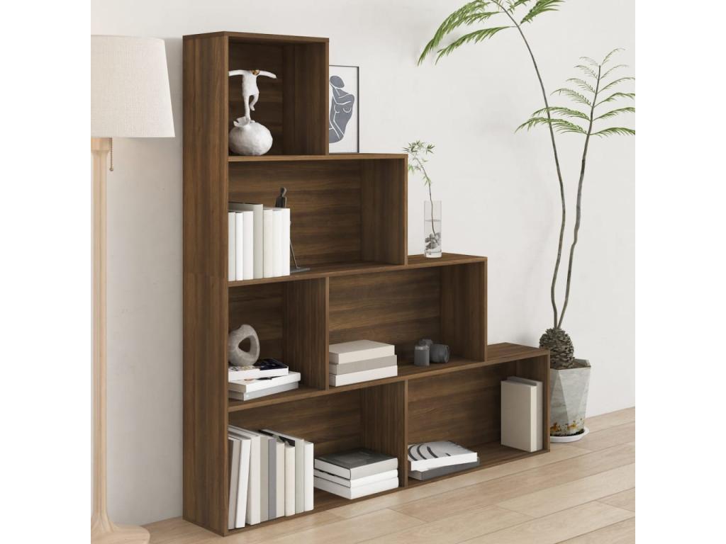 Armoire à livres Chêne marron 155x24x160 PQFH00715