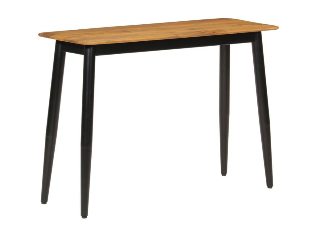 Table console 110x40x76 bois de manguier solide et fer UPLL27871
