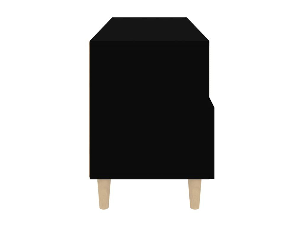 Meuble TV Noir 80x36x50 cm Bois d'ingénierie ZXRL50503