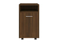 Armoire à roulettes Chêne marron 33x38x60 cm WCYY74694