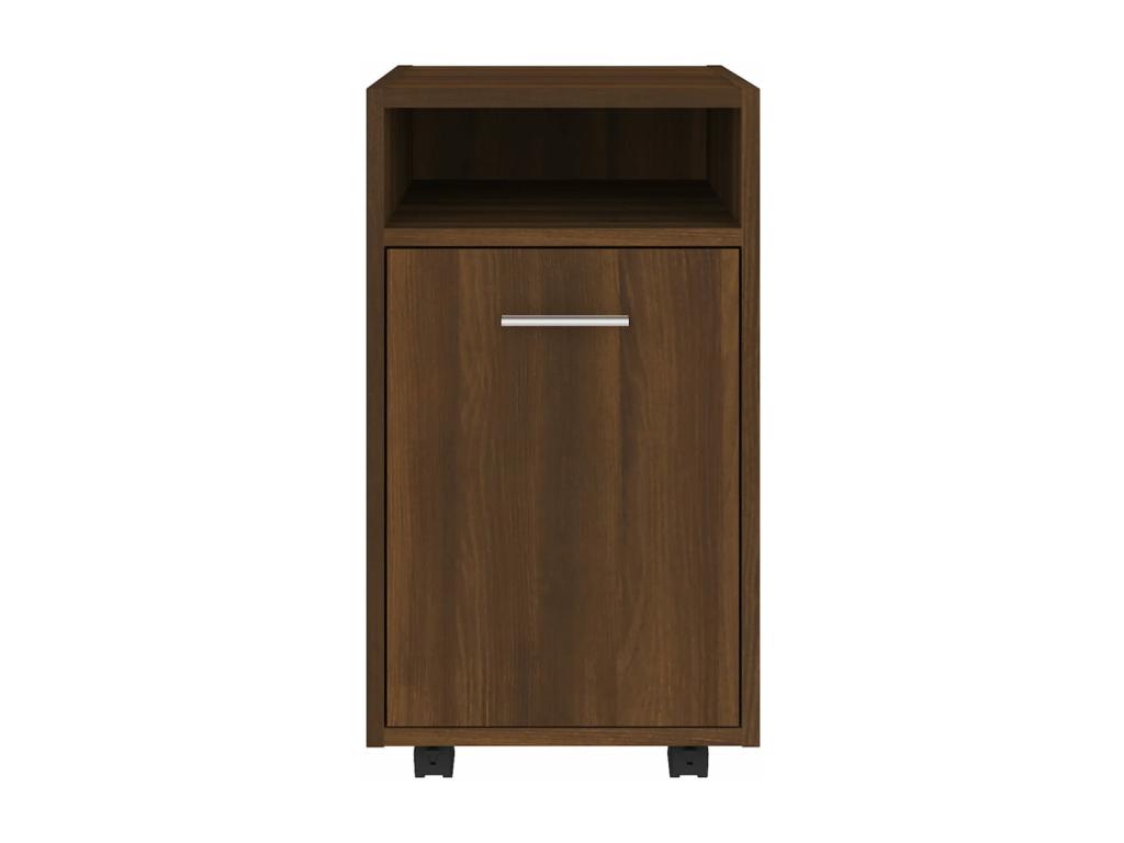 Armoire à roulettes Chêne marron 33x38x60 cm WCYY74694