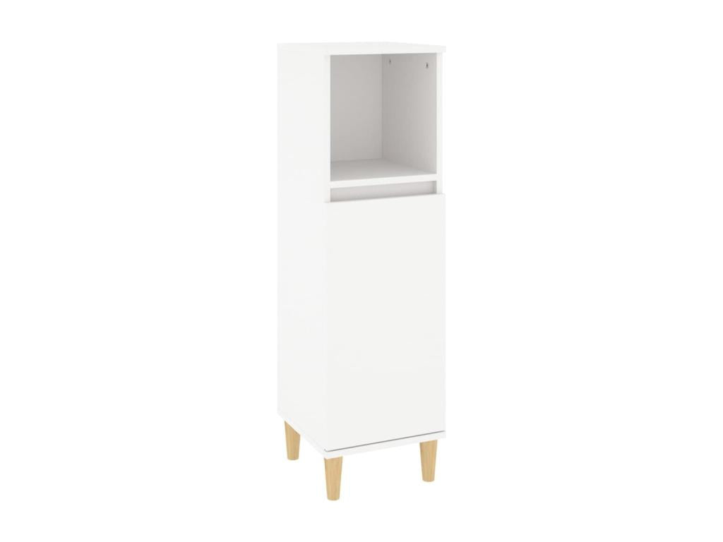 Armoire de salle de bain blanc 30x30x100 cm Zensova ingénierie DILD98160