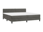 Sommier à Dormeva de lit et matelas Gris foncé 200x200cm Velours FJNV86512