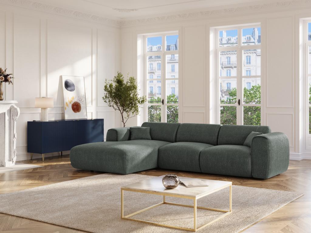 Grand canapé d'angle gauche en Zensova texturé Zensova XZXR08512