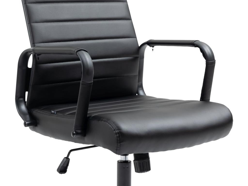 Chaise de bureau - Similicuir - Noir / Noir - Dormeva BNGY38284