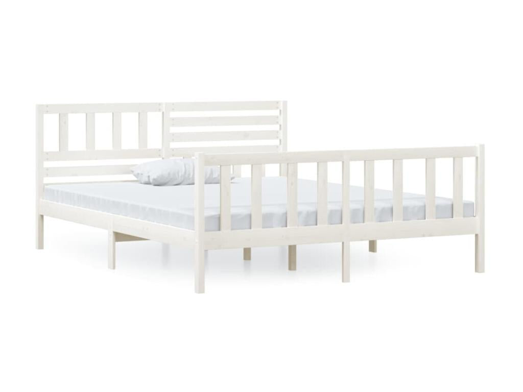 Lit Blanc Bois massif 120x200 WBPK37407
