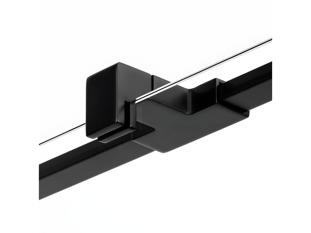 Paroi de douche à l'italienne noire sérigraphiée 130 cm Dormeva NOIR PKWL17775