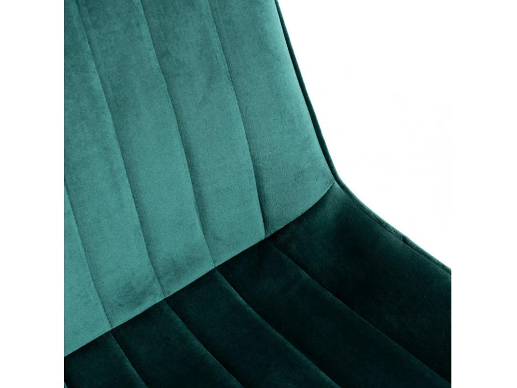 Chaise velours vert et acier noir Dormeva - Lot de 2 SHME66639