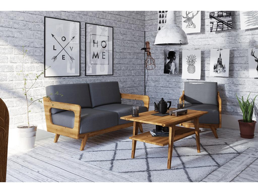 Dormeva - Table basse en chêne blanc huilé naturel 60x80 QIQF49119