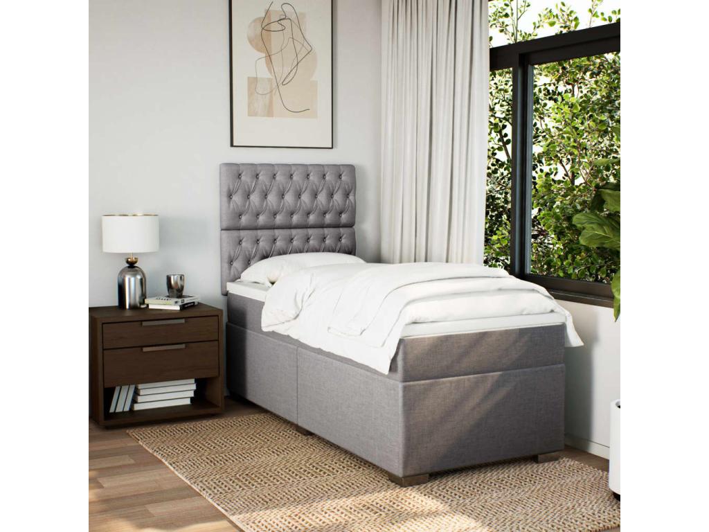 Sommier à Dormeva de lit avec matelas Dormeva 80x200 cm Tissu SNMP26383