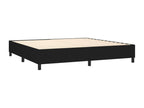Sommier à Dormeva de lit et matelas et LED Noir 200x200 cm Tissu IHRY19340