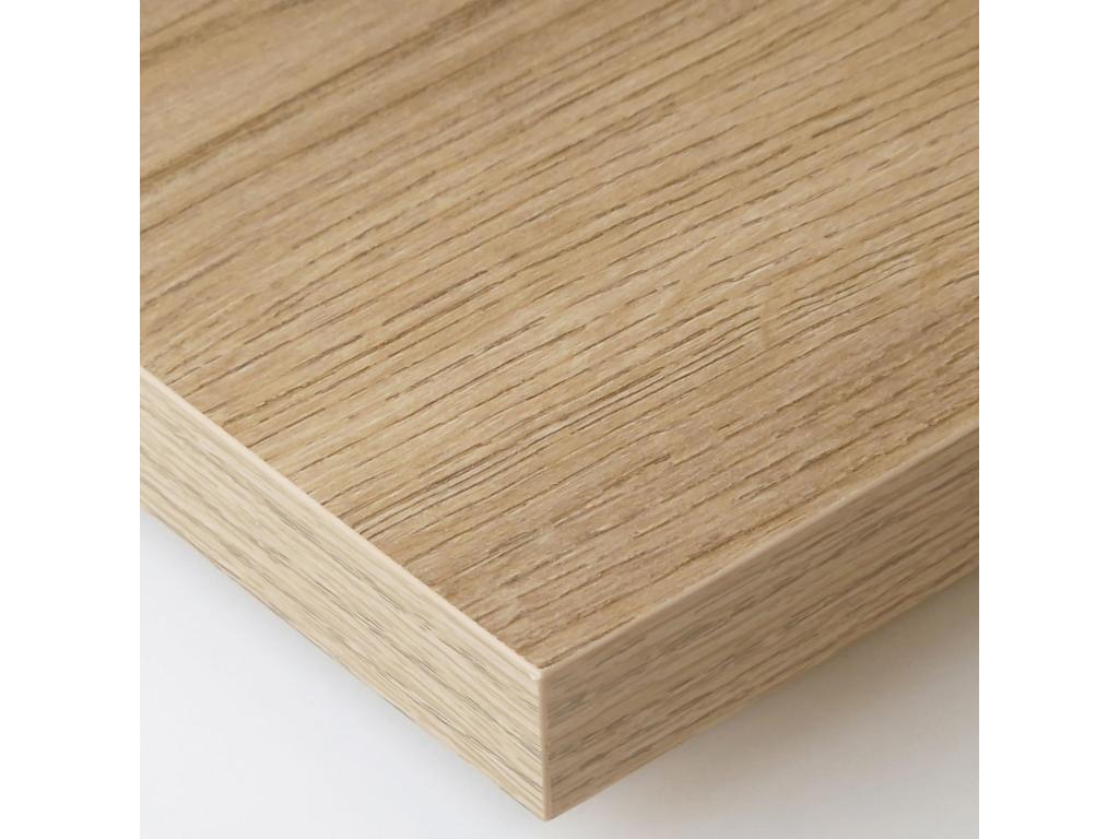 Table à manger 6 personnes 140 Structure robuste et stable et pieds solides Chêne OOFJ33650