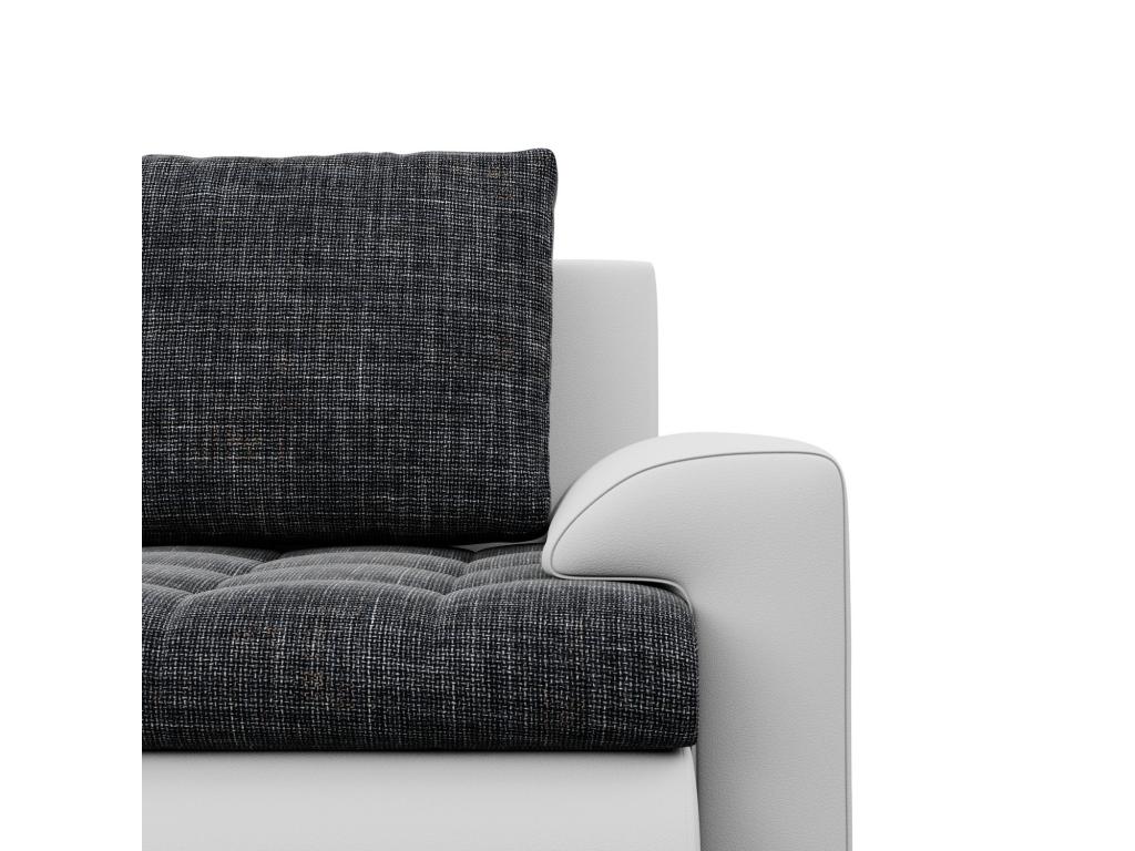 Canapé d'angle en U avec fonction sommeil Zensova Gris UWKJ19089