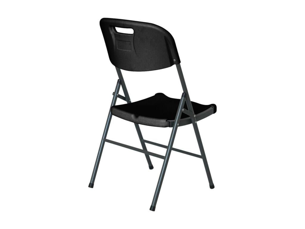Pack 10 Chaises Pliantes avec Poignée 47x58x87cm Noir Dormeva ZVTD43717