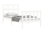 Cadre de lit sans matelas blanc bois de pin massif XVRK99013