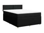 Sommier à Dormeva de lit avec matelas Noir 160x200 cm Tissu NEKT25519