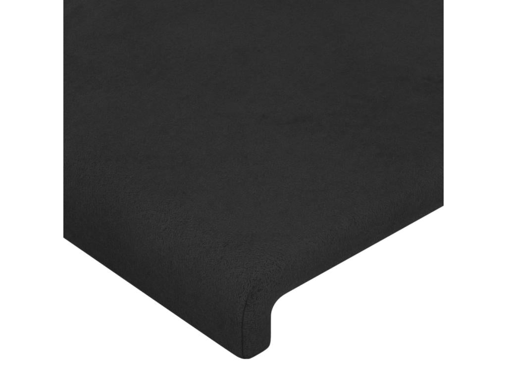 Tête de lit avec oreilles Noir 83x16x78/88 cm Velours MLBW20020