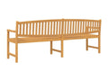 Banc de jardin 228x59.5x90 cm bois de teck solide PLLD02637