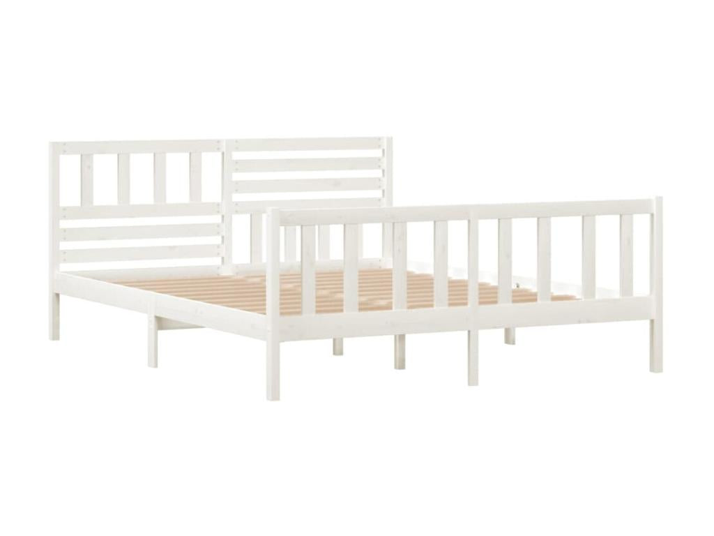 Lit Blanc Bois massif 120x200 WBPK37407