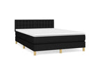 Sommier à Dormeva de lit avec matelas Noir 140x200 Tissu VHBH31309