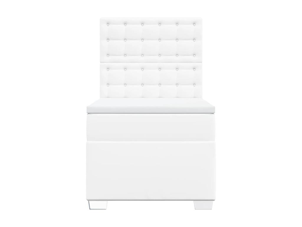 Sommier à Dormeva de lit avec matelas Blanc 90x190 cm Similicuir JLXX95495