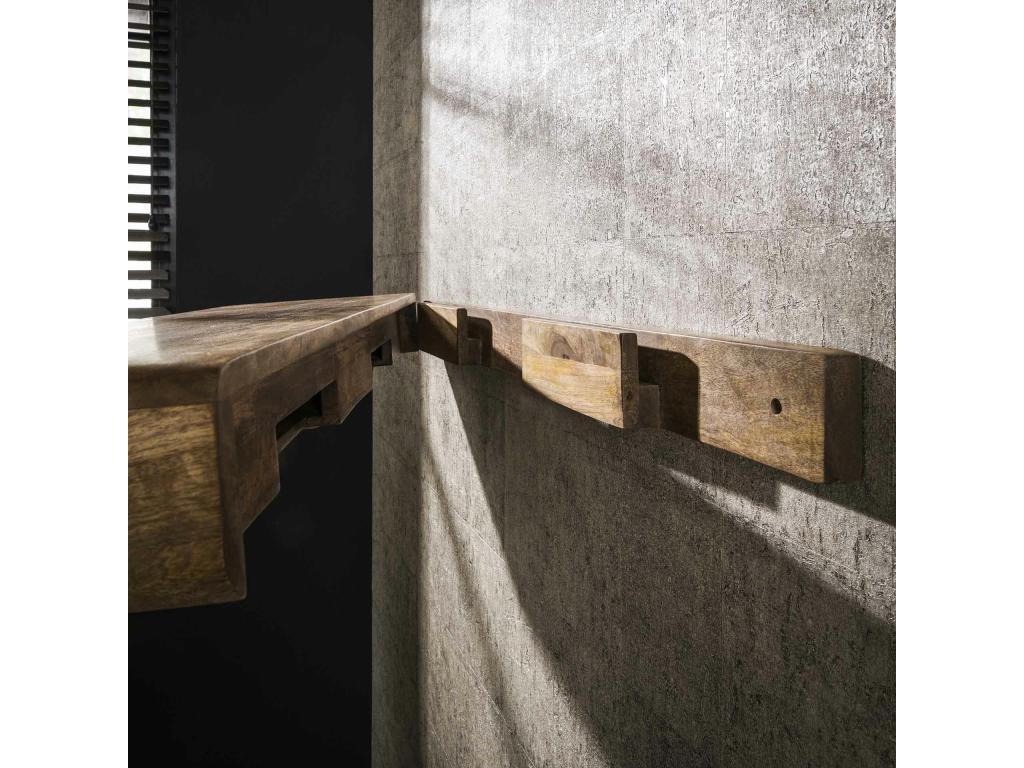 Etagère murale en bois de manguier 118 cm Zensova WDEF07806